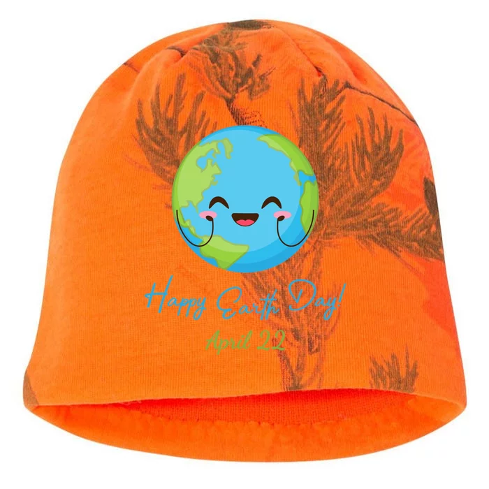 Happy Earth Day April 22 Cute Planet Kati - Camo Knit Beanie