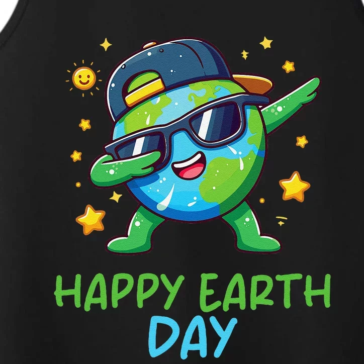 Happy Earth Day 2024 Funny Earth Day Dab Performance Tank