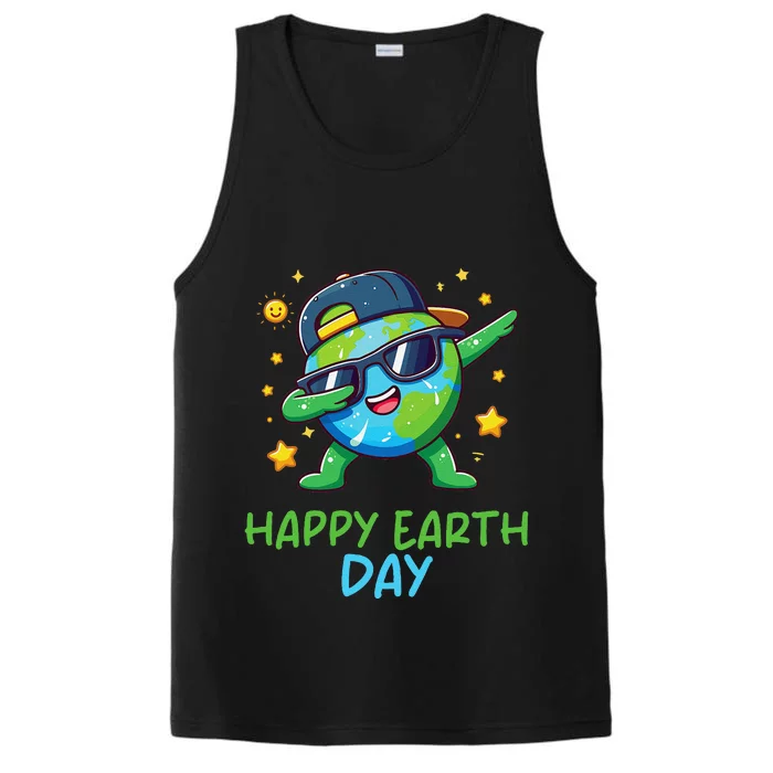 Happy Earth Day 2024 Funny Earth Day Dab Performance Tank