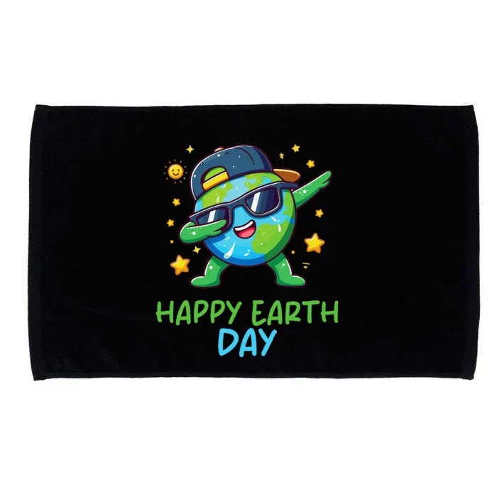 Happy Earth Day 2024 Funny Earth Day Dab Microfiber Hand Towel