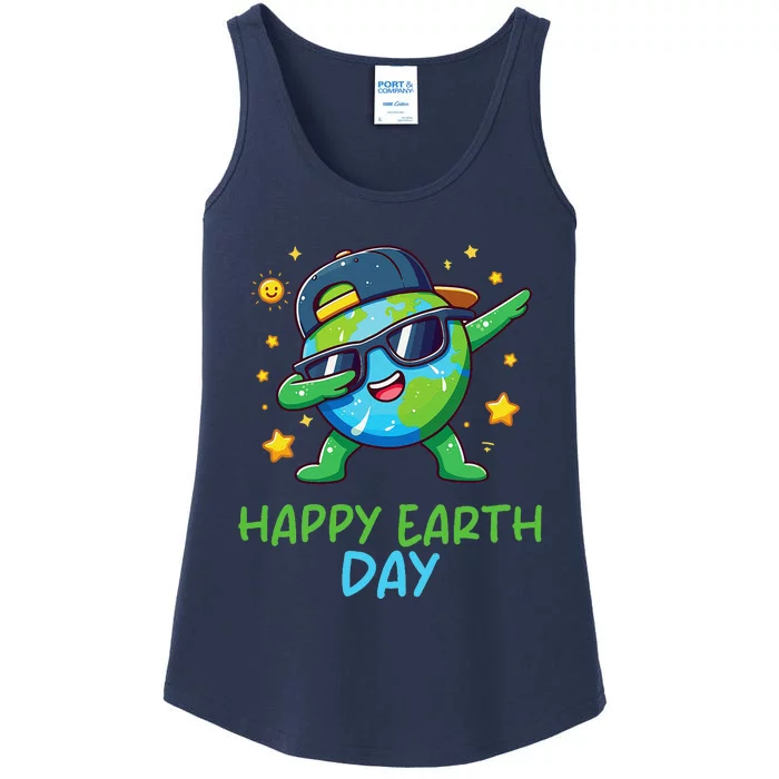 Happy Earth Day 2024 Funny Earth Day Dab Ladies Essential Tank