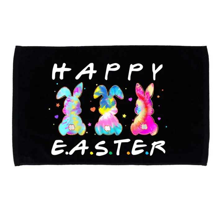 Happy Easter Day Cute Bunny Funny Rabbit Tie Dye Wo Girl Microfiber Hand Towel