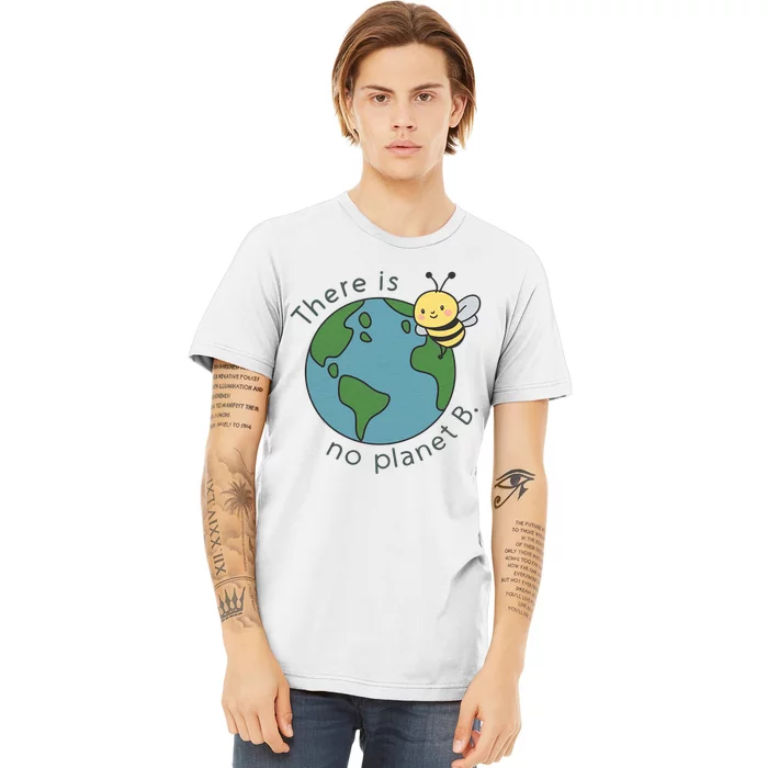 Happy Earth Day 2024 Cute Planet Bee Mother Earth Aesthetic Premium T-Shirt