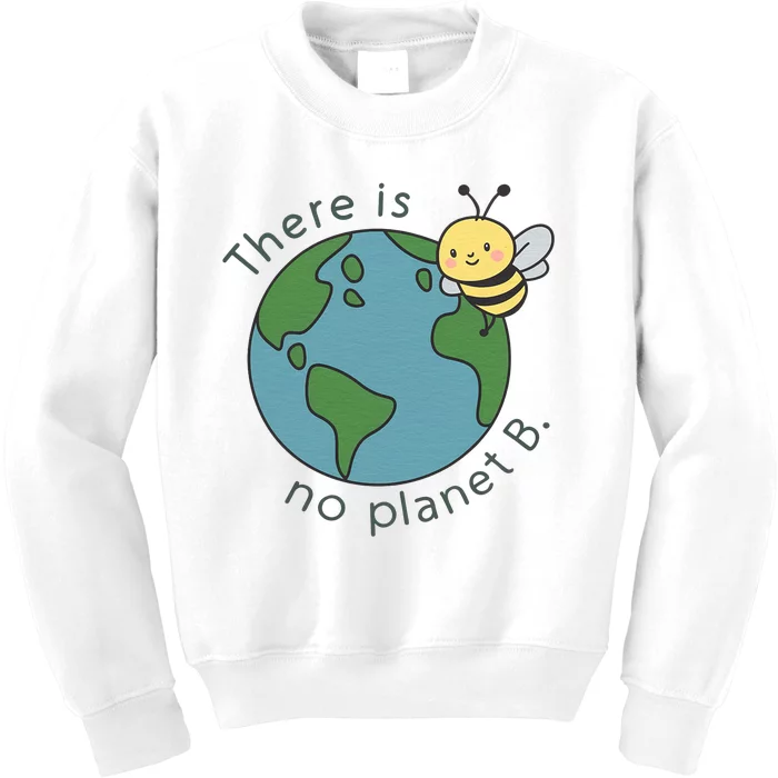 Happy Earth Day 2024 Cute Planet Bee Mother Earth Aesthetic Kids Sweatshirt