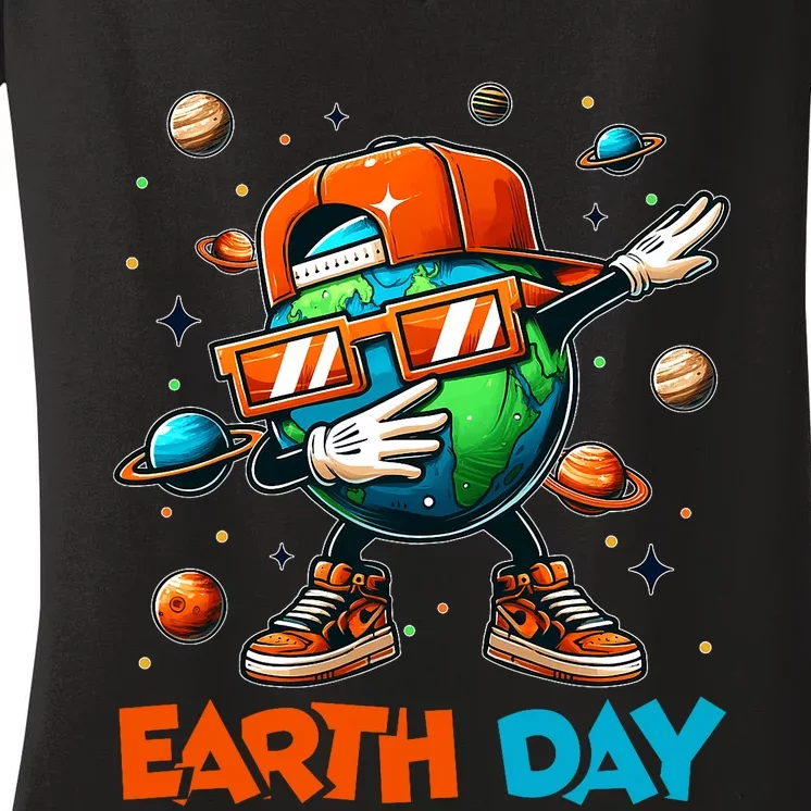 Happy Earth Day 2024 Funny Earth Day Women's V-Neck T-Shirt