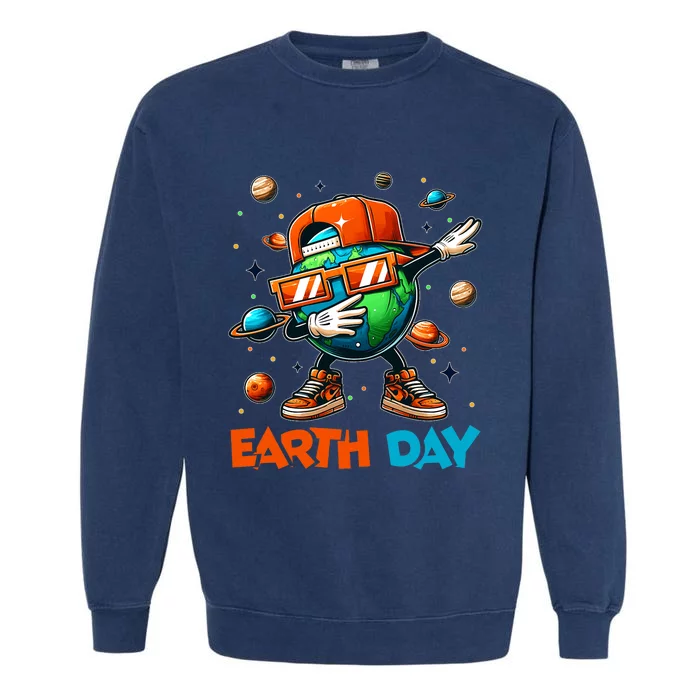 Happy Earth Day 2024 Funny Earth Day Garment-Dyed Sweatshirt