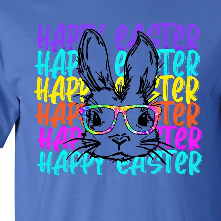 Happy Easter Day Bunny Glasses Cute Rabbit Gift Tall T-Shirt