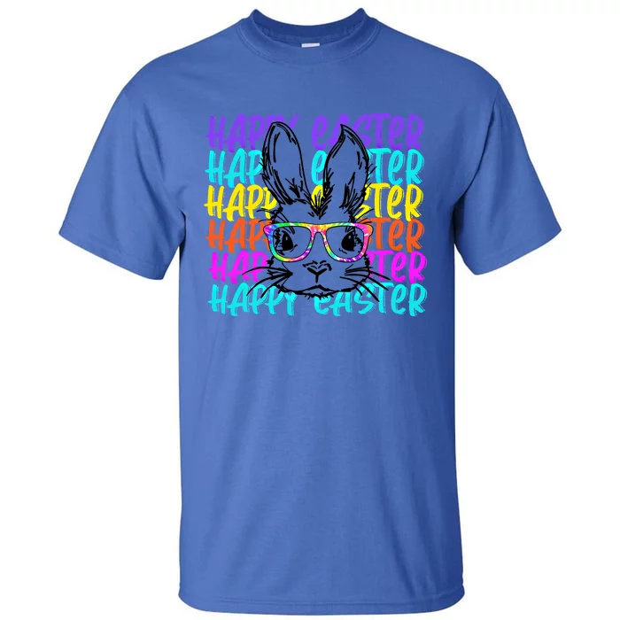 Happy Easter Day Bunny Glasses Cute Rabbit Gift Tall T-Shirt