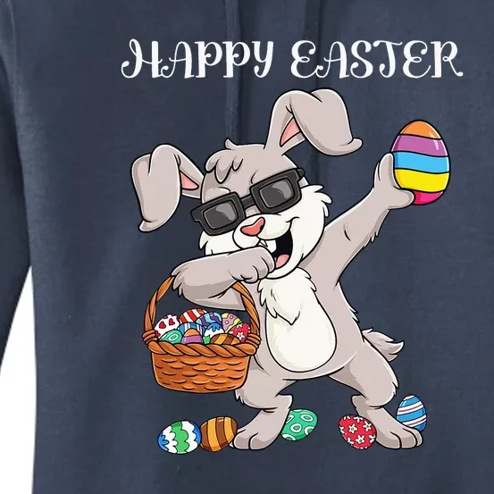 Happy Easter Day Dabbing Rabbit Eggs Women's Pullover Hoodie