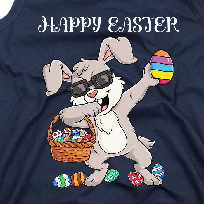 Happy Easter Day Dabbing Rabbit Eggs Tank Top