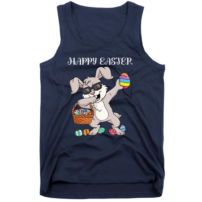 Happy Easter Day Dabbing Rabbit Eggs Tank Top