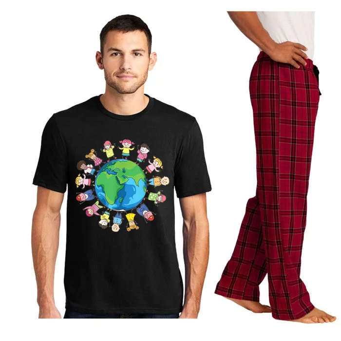 Happy Earth Day Children Around The World Pajama Set