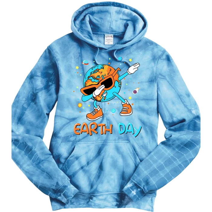 Happy Earth Day 2024 Funny Earth Day Boy Dab Tie Dye Hoodie