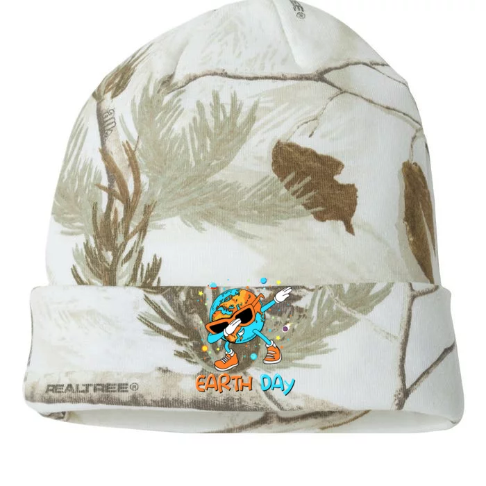 Happy Earth Day 2024 Funny Earth Day Boy Dab Kati - 12in Camo Beanie