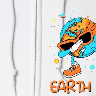 Happy Earth Day 2024 Funny Earth Day Boy Dab Full Zip Hoodie