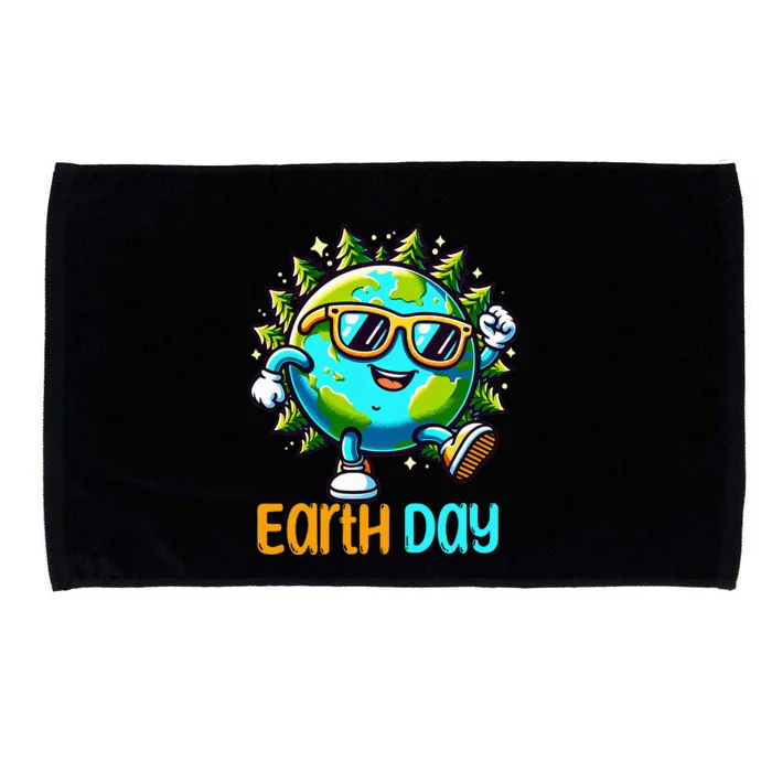 Happy Earth Day 2024 Funny Earth Day Microfiber Hand Towel