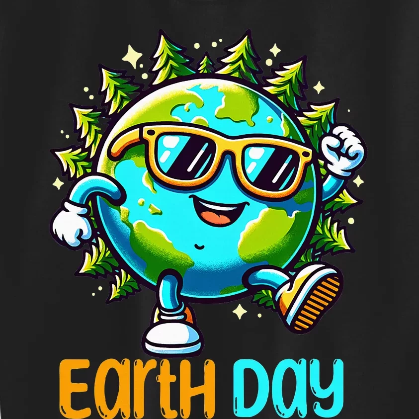 Happy Earth Day 2024 Funny Earth Day Kids Sweatshirt