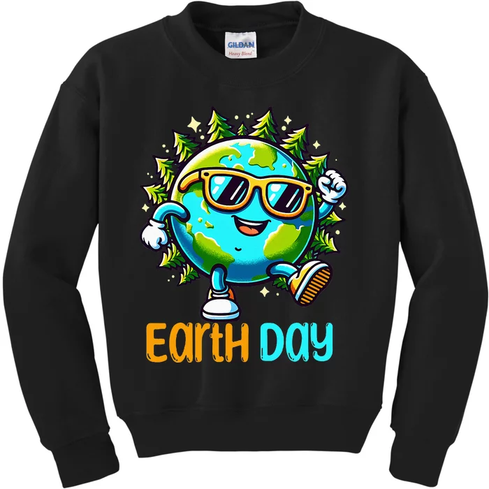 Happy Earth Day 2024 Funny Earth Day Kids Sweatshirt