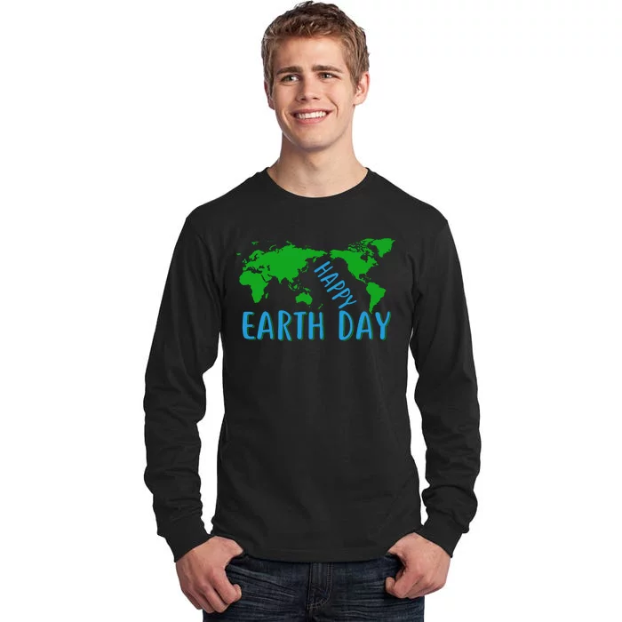 Happy Earth Day Tall Long Sleeve T-Shirt