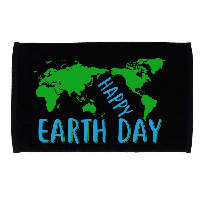 Happy Earth Day Microfiber Hand Towel