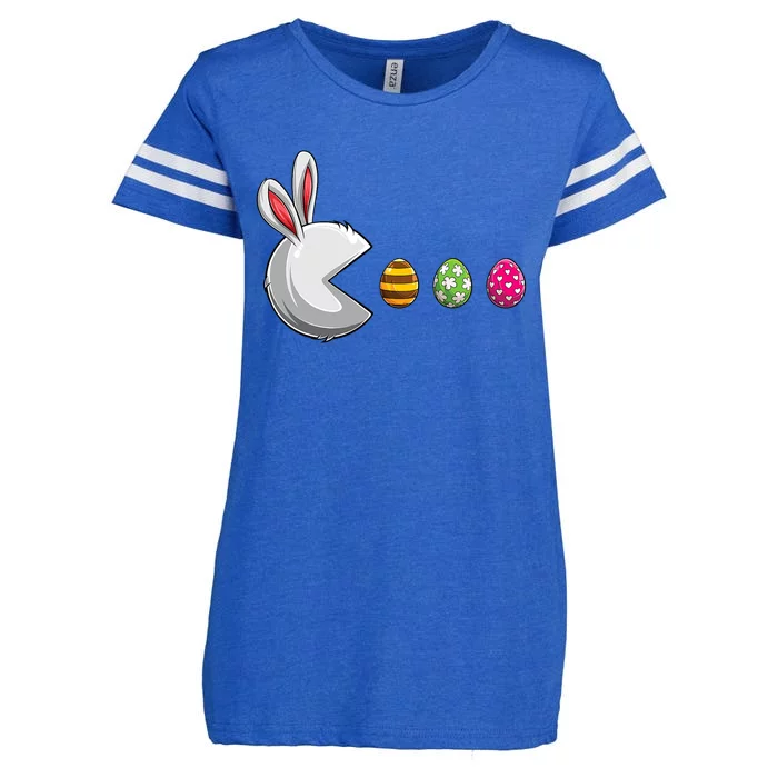 Happy Easter Day Bunny Egg Funny Easter Gift Enza Ladies Jersey Football T-Shirt