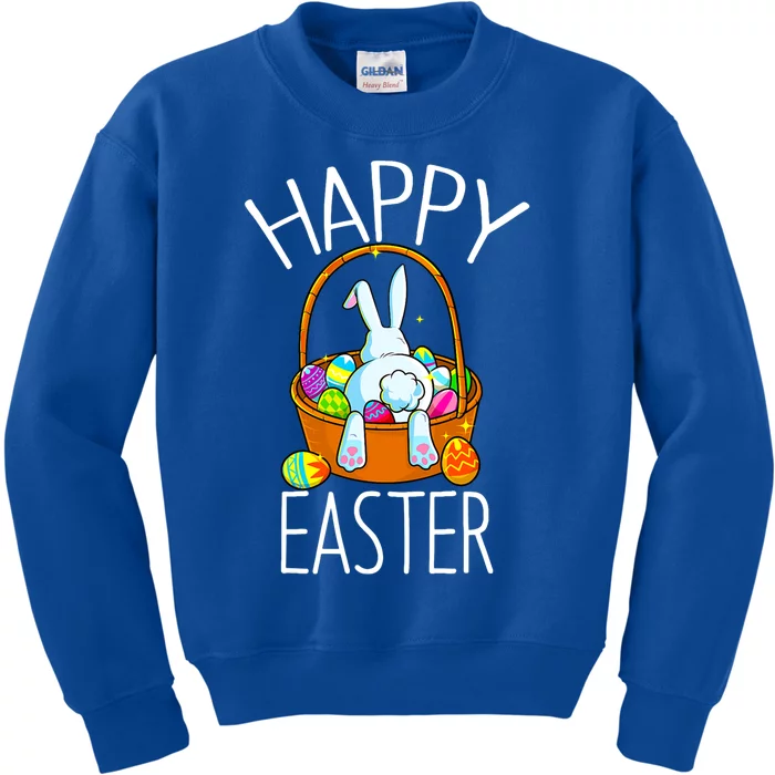 Happy Easter Day Bunny Egg Hunt Funny Gift Kids Sweatshirt