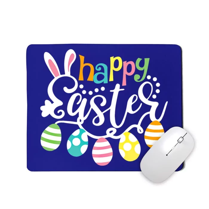 Happy Easter Day Easter Bunny Eggs Funny Gift Mousepad