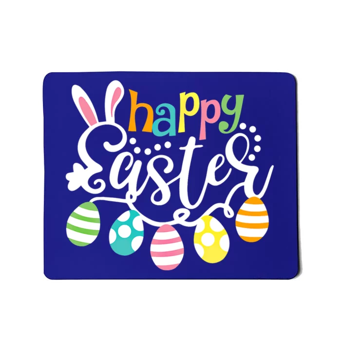 Happy Easter Day Easter Bunny Eggs Funny Gift Mousepad