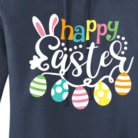 Happy Easter Day Easter Bunny Eggs Funny Gift Women's Pullover Hoodie