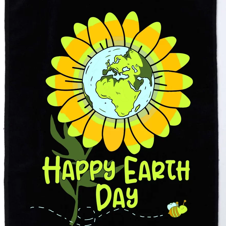 Happy Earth Day Every Day Sunflower Teachers Earth Day Platinum Collection Golf Towel