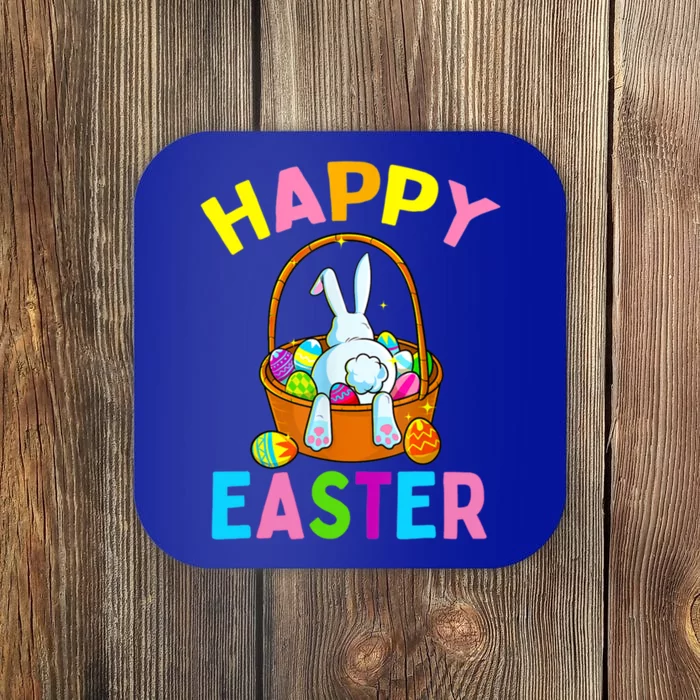 Happy Easter Day Bunny Hunting Chocolate Eggs Egg Hunt Funny Gift Funny Gift Coaster