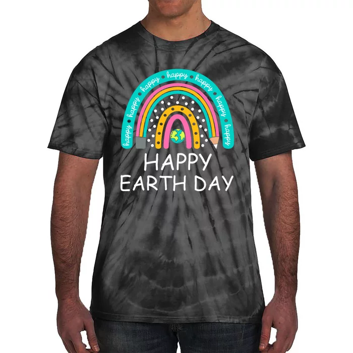 Happy Earth Day Women Teachers Student Earth Day Tie-Dye T-Shirt