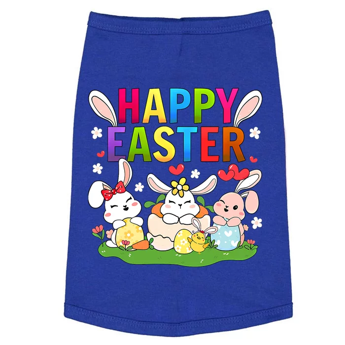 Happy Easter Day Funny Bunny Easter Eggs Easter Gift Doggie Tank