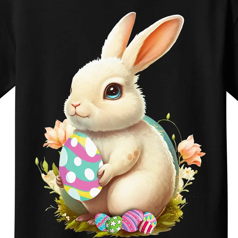 Happy Easter Day T-shirt for Men, Easter Bunny With Eggs Women V