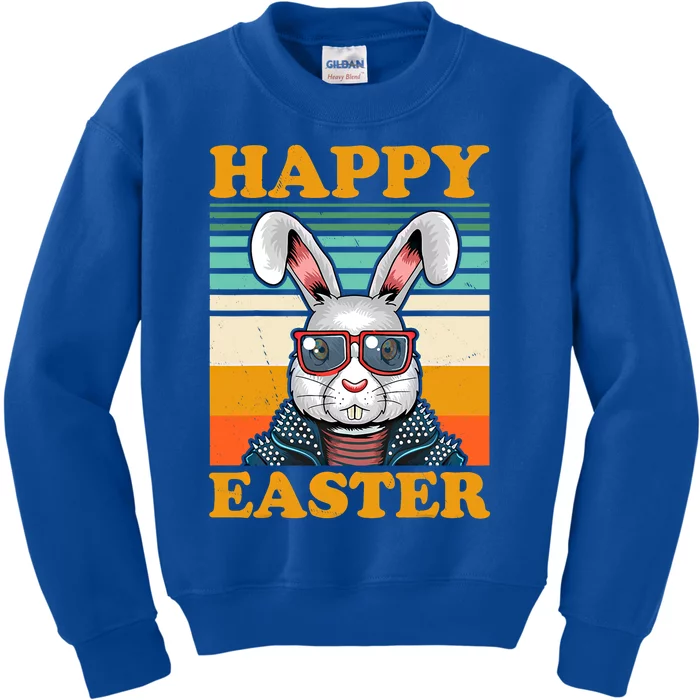 Happy Easter Day Funny Bunny Easter Gift Kids Sweatshirt