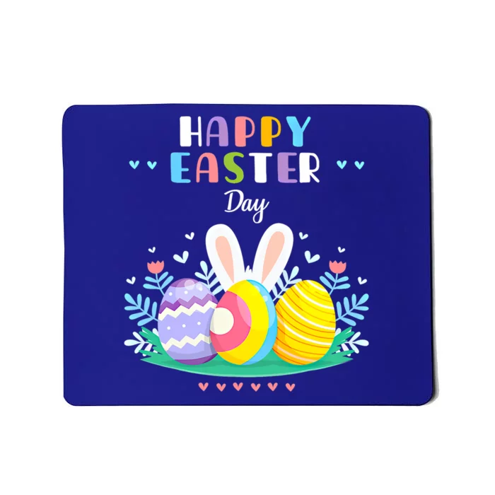 Happy Easter Day Pastel Spring Eggs Hunting Bunny Easter Gift Mousepad