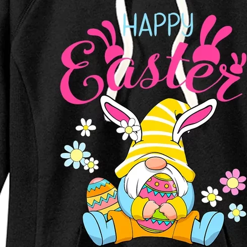 Happy Easter Day Bunny Spring Gnome Easter Egg Hunting Women's Fleece Hoodie