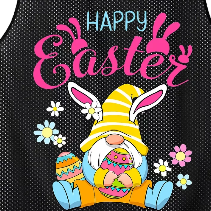 Happy Easter Day Bunny Spring Gnome Easter Egg Hunting Mesh Reversible Basketball Jersey Tank