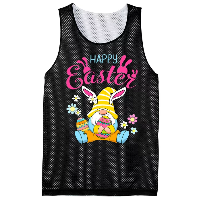 Happy Easter Day Bunny Spring Gnome Easter Egg Hunting Mesh Reversible Basketball Jersey Tank