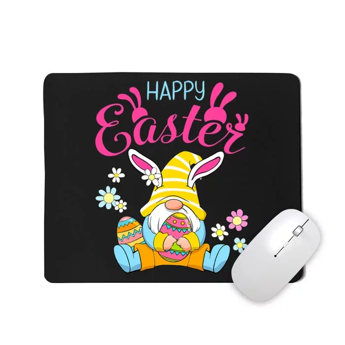 Happy Easter Day Bunny Spring Gnome Easter Egg Hunting Mousepad