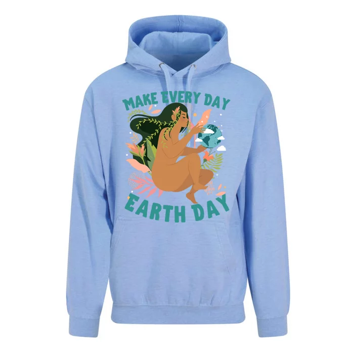 Happy Earth Day Mother Nature Make Everyday Earth Day 2021 Gift Unisex Surf Hoodie