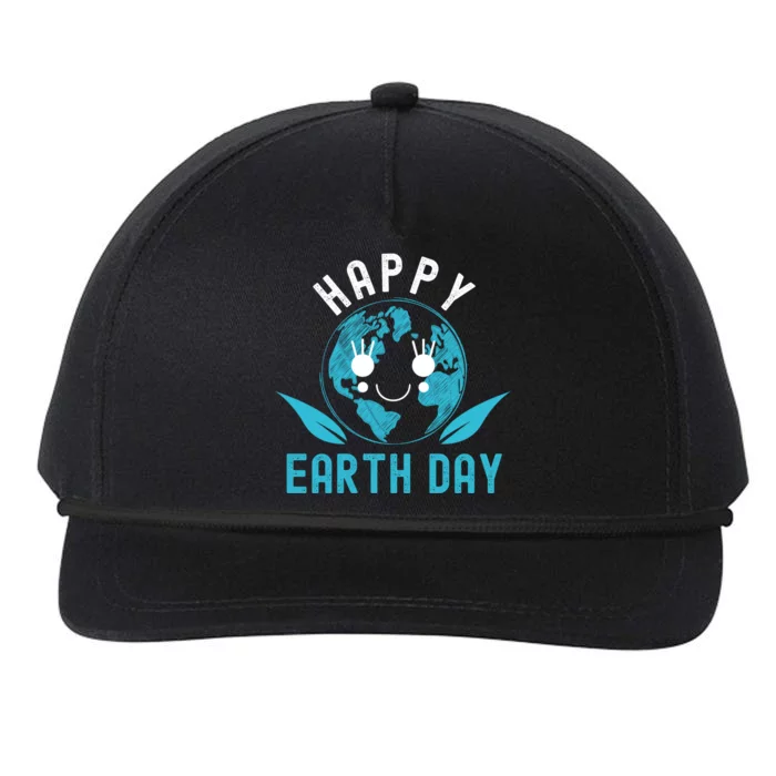 Happy Earth Day Mother Earth Pro Environt Nature Gift Snapback Five-Panel Rope Hat