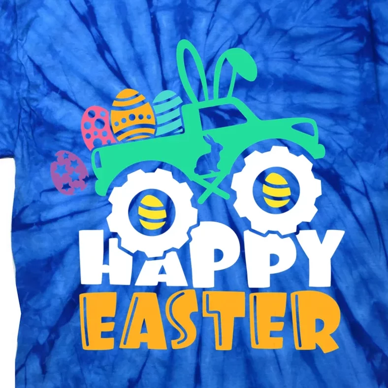 Happy Easter Day For Monster Truck Lover Eggs Easter Gift Tie-Dye T-Shirt