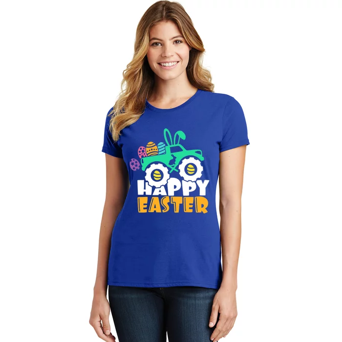 Happy Easter Day For Monster Truck Lover Eggs Easter Gift Women's T-Shirt