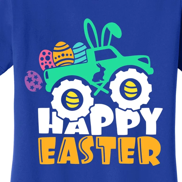 Happy Easter Day For Monster Truck Lover Eggs Easter Gift Women's T-Shirt