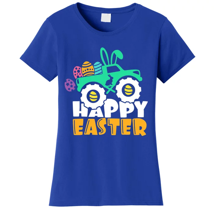 Happy Easter Day For Monster Truck Lover Eggs Easter Gift Women's T-Shirt