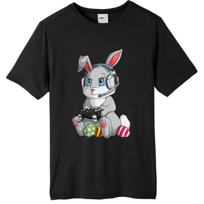 Happy Easter Day Bunny Egg Funny Gamer ChromaSoft Performance T-Shirt