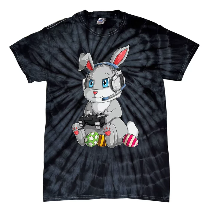 Happy Easter Day Bunny Egg Funny Gamer Tie-Dye T-Shirt