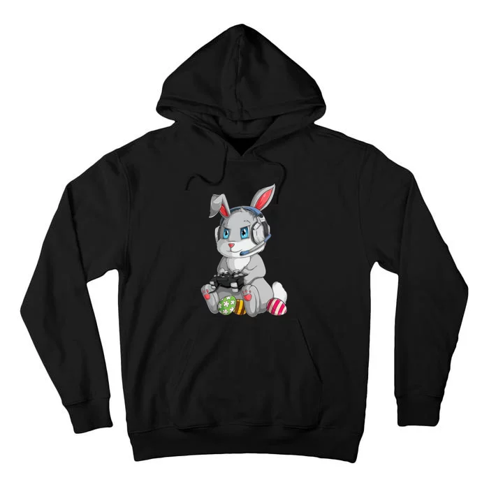 Happy Easter Day Bunny Egg Funny Gamer Tall Hoodie