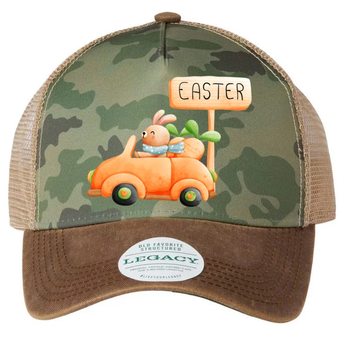 Happy Easter Day Funny April Easter Legacy Tie Dye Trucker Hat